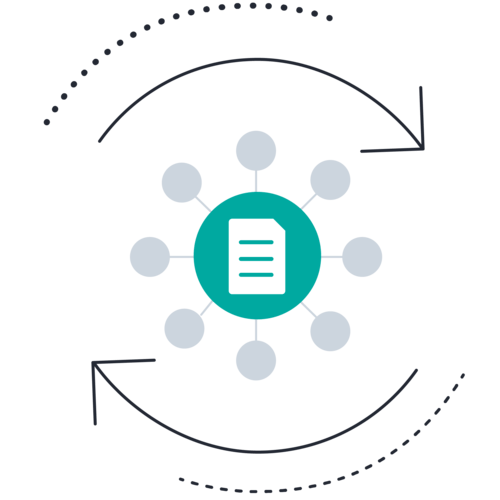 Documents inside circle ring