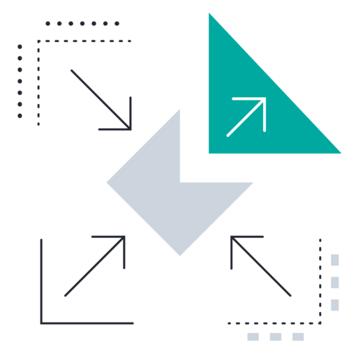 Triangle Segment Outward Arrow